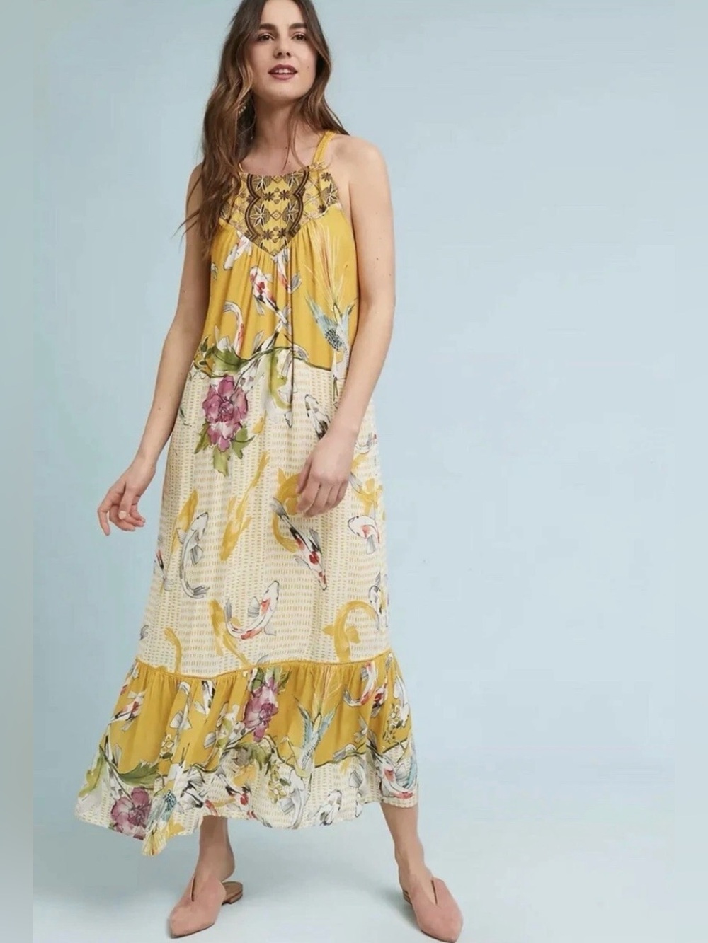 Anthropologie, Paradiso maxi dress by One September. Size medium (fits small)